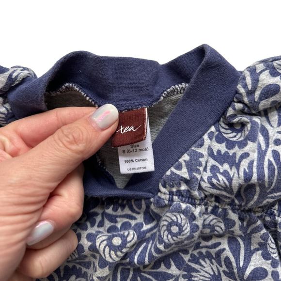 Tea Collection Floral Jersey Dress Size 6-12m - Picture 3 of 3